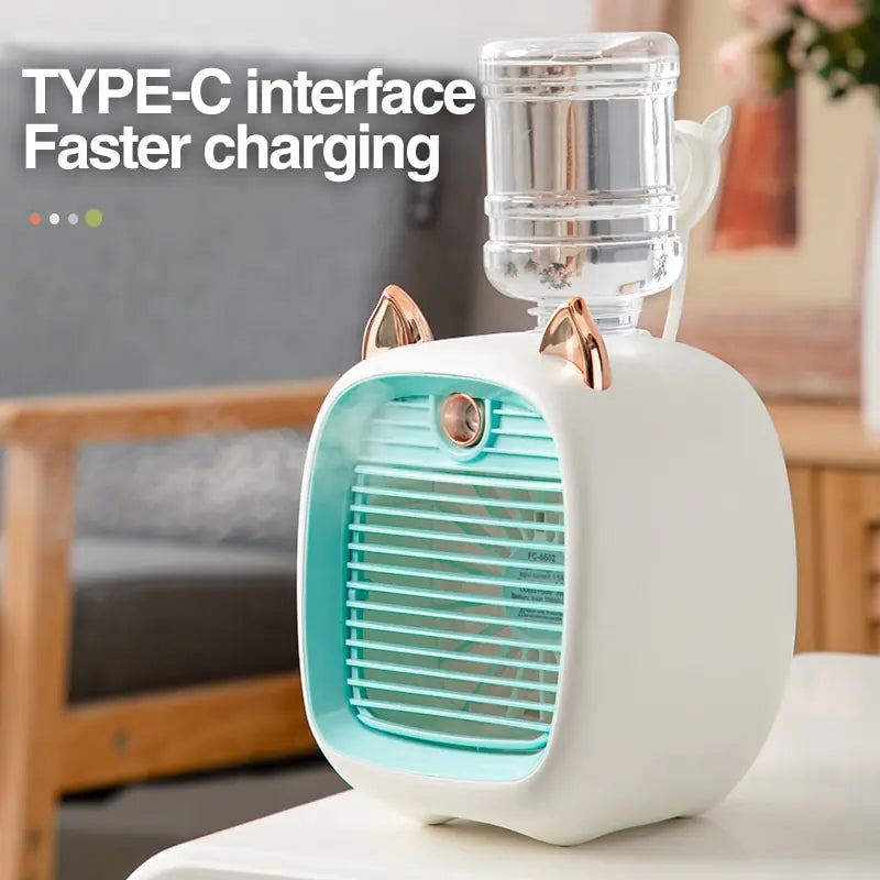 Portable Air Conditioner USB Mini Air Cooler Fan